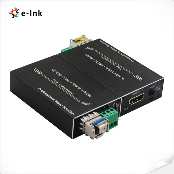 Mini 4K HDMI Fiber Extender with RS232 & External Audio