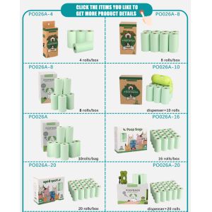 Cat Dog Poop Bag Dispenser 100% Biodegradable