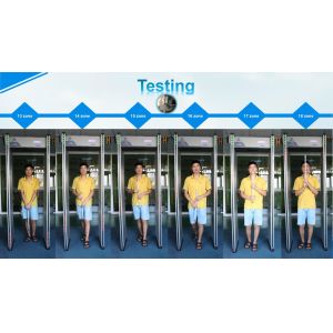 Multi Zones Archway Metal Detector Battery Backup For Airport Security Check