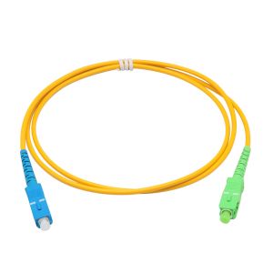 Single Mode SC To SC Fiber Patch Cord FTTH Leather Jumper