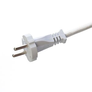 10A/250V PSE 2Pin Plug Power Cord 4.8mm Terminal White SNI with Long-lasting