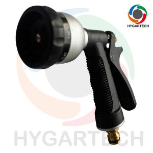 3/4'' Metal 8-Pattern Garden Hose Nozzle With Rear -Trigger Control