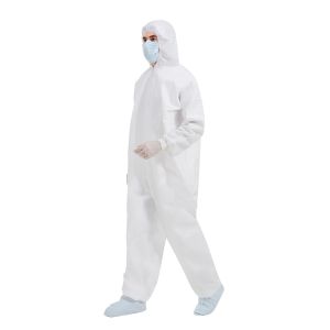 Hooded Disposable Medical Protective Microporous Coveralls antistatic