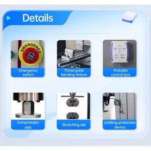 Laboratory-specific fully automatic computer-controlled tensile testing machine
