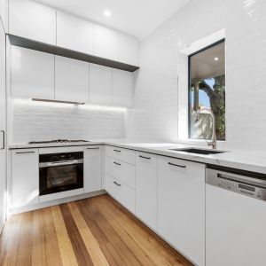 China Simple Mini Kitchen Wooden Cabinet Set Matte White Melamine With Pantry on sale