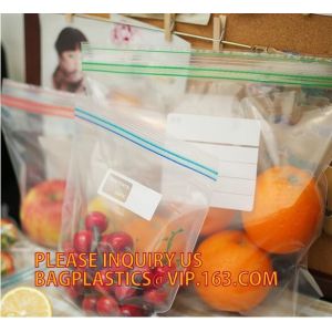 ROHS recyclable zipper double pouch kangaroo bag, White opaque zipper reclosable