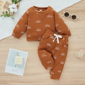New Spring And Autumn Children's Outfit Sets Boylong-Sleeved Trousers Two-Piece