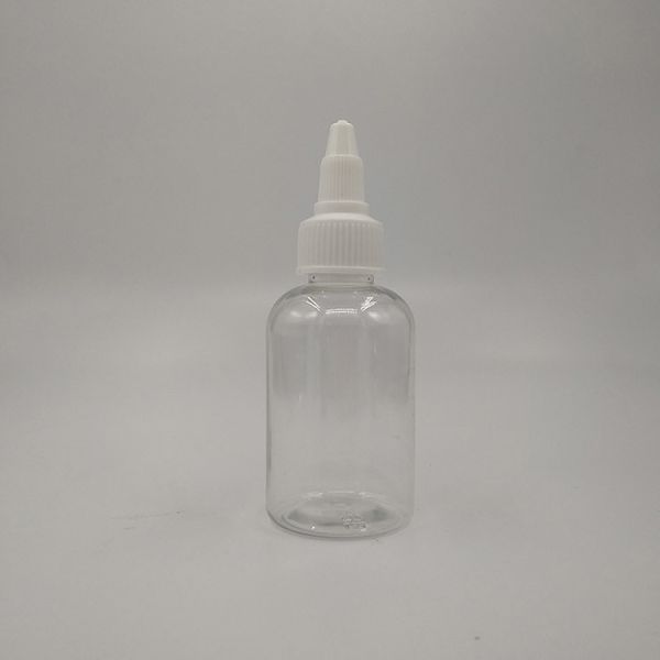Quality Customized Label Panel Clear Plastic Screw Top Bottles for Liquid Packaging wholesale