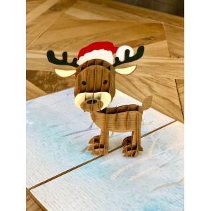 Paper Cutting 3D Pop Up Greeting Card Offset Printing ODM ROHS Certificate