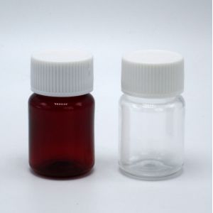 15ml Custom Service PET Plastic Pill Bottle with Child Safety Cap Recyclable BPA