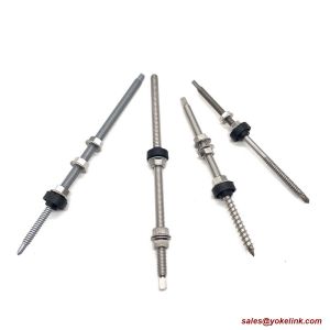 Stainless Steel Solar Hanger Bolts For PV Module Roof Mounting System