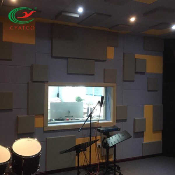 Flavorless Cloth Fabric Wrapped Acoustical Wall Panels Harmless Multiscene