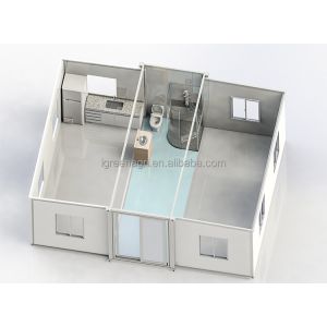 Customizable 40ft Expandable Container House With Gypsum Board Covering 20ft