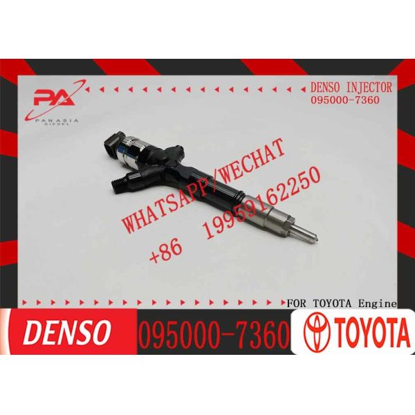 Diesel Common Rail Injector 095000 7360 0950007360 Fuel Injectors 095000-7360 23670-30080 23670-39155 for Toyota DENSO