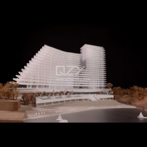 1/300 Monte Carlo Model 3D Architectural Model With CNC Cutting And No