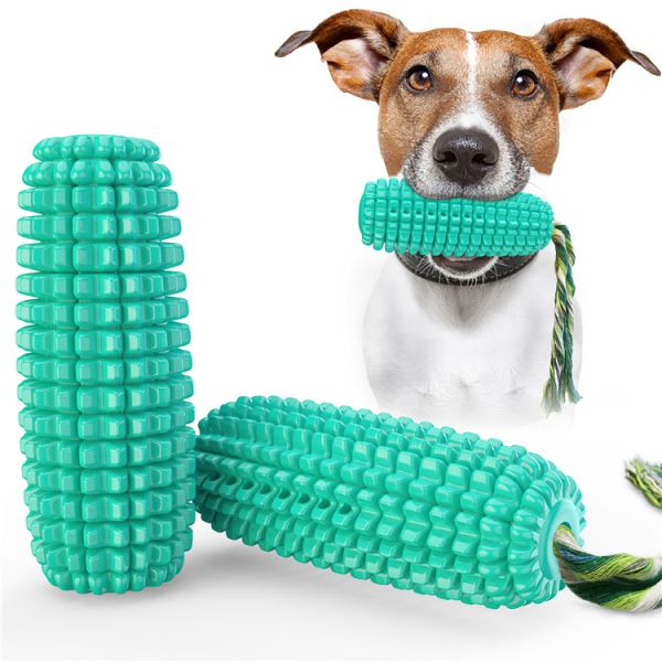 Pet Dog Toothbrush Chew Cute Pet Toys Puppy Chew Corn Toys With Sound