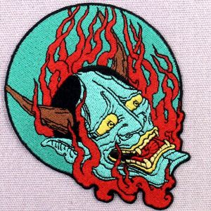 Samurai Hannya Custom Felt Patches Personalized Patches For Clothes