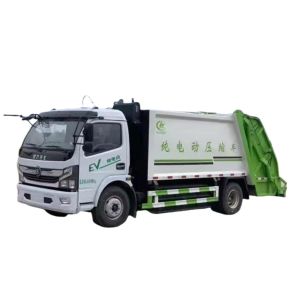 Cheap Energy Compressed Trucks Dongfeng 4x2 8CBM Automatic Electric Garbage Truck Compactor with Self Loading and Unloading for sale