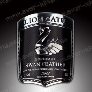 China Personalized Customization Metal Spirit Custom Vodka Labels on sale