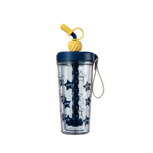 400ml Leakproof Drinking Water Bottle With Straw Bpa Free