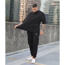 Custom Mens Oversized T-Shirt Heavyweight Hip Hop Men Cotton Spandex T-Shirt Causal Tshirt for 3D Puff Print T-Shirts for Men