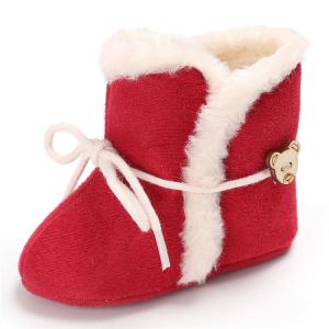China 2019 winter warm cotton Animal Bear indoor 0-2 years boy and girl baby boots on sale