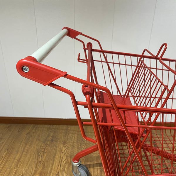 Customizable Spar light commercial 210L red shopping cart supermarket shopping cart