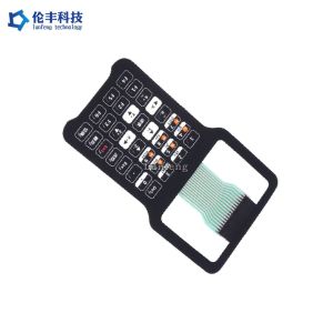 China PET Transparent LCD Flat Membrane Switch Matte Surface Keypad on sale