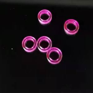 Customized CZ Ruby Bearing , Sapphire Bearing With Through Hole