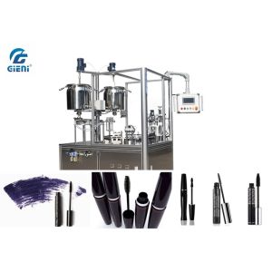 Cheap 15L Material Tank Mascara Filling Machine Heating Function With 24~30pcs/Min Capacity for sale