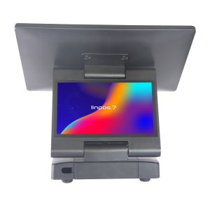 12.5 Full HD Display and 7 HD Second Display POS System with MSR Card Reader Option