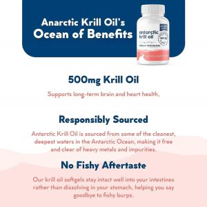 GMP Factory Supply Antarctic Krill Oil 1000mg Softgel Capsule Healthcare
