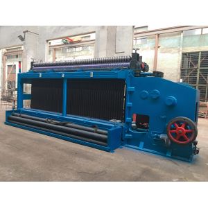 195m/H 4.0mm Three Twist Gabion Wire Mesh Machine Hexagonal