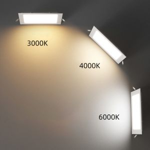Indoor Lighting Recessed Mounted Slim Round Square Led Panel Light For Home