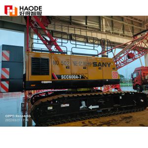 60Ton Max. Lifting Load Crawler Crane SCC600 With Sany Hydraulic Valve In Good
