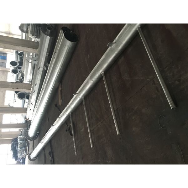 Flange Connection Type Steel Electrical Power Pole Q235 Transmission Line Project