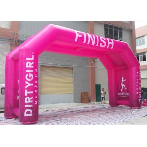 Cheap PVC Tarpaulin Inflatable Finish Arch With Fully Printing Activity / Sports Use for sale