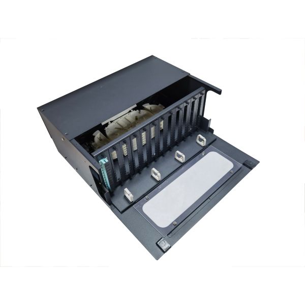 4U 144 Core Sliding Drawer Fiber Optic Patch Panel With Removeable Adapter Panel
