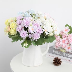 Cheap Plastic Hydrangea and Daisy Bouquet A Timeless Addition to Your Home or Event for sale