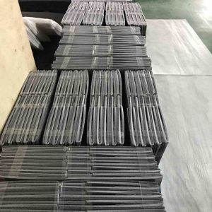 Reusable Plastic Moving Bins Gray Plastic Tote Crates Foldable