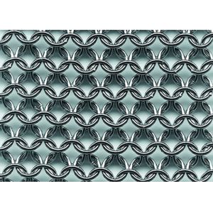 Stainless steel wire mesh screen, decorative ring mesh curtains for building