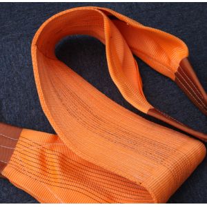 Orange Eye - Eye Flat Synthetic Webbing Sling One - Four Layers Wll 10000kg