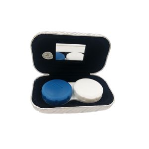 Hard PU Cool Contact Lens Cases Eye Contacts Case With Nice Touch Feel