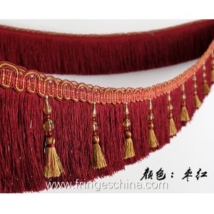 Handmade fashionable chain beads lace tassels fringes for curtain/sofa/pillow