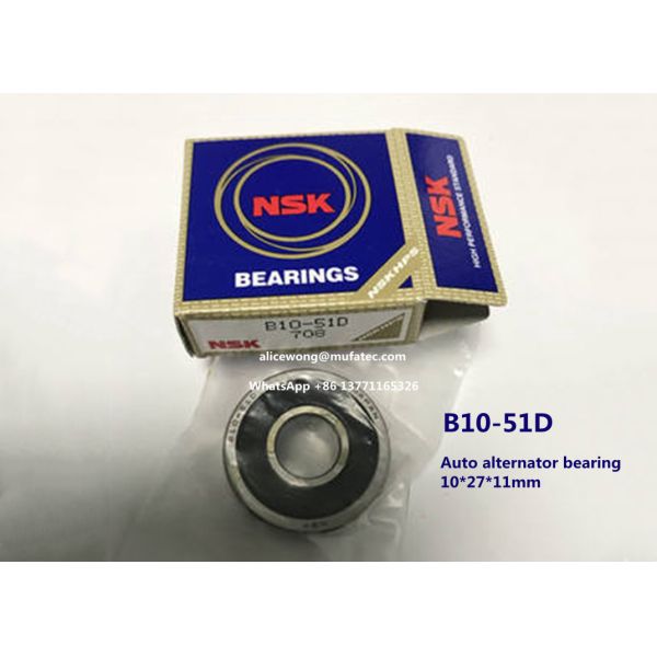 B10-51D automotive alternator bearing special ball bearing 10*27*11mm
