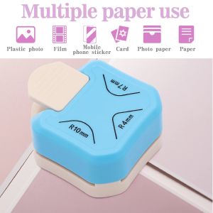 PLC Corner Rounder Punch Hole Punch 3 in 1 4mm 7mm 10mm for Paper Craft DIY