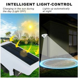 2 In 1 Solar Light Security Dummy Camera Motion Sensor Outdoor Solar Wall Lamp