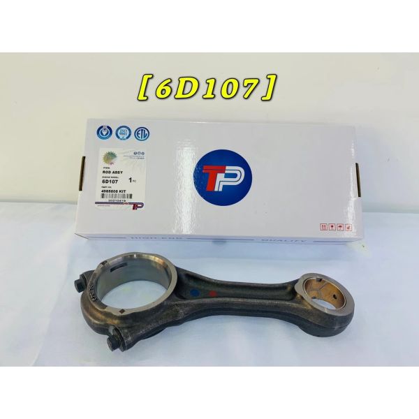 Quality Black Komatsu Engine Parts Connecting Rod Piston 6D107 S6D110 4988808 wholesale