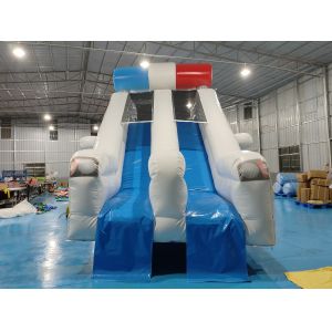 Customized Backyard Inflatable Slide Police Patrol Wagon Carton Inflatable
