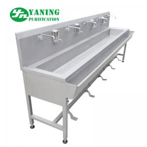 Cheap Foot Operated Stainless Steel Hand Wash Basin Sink For Laboratory / Operating Theatre for sale